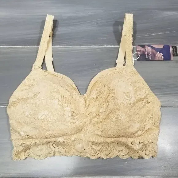 Cosabella Never Say Never Mommie Nursing Bra Maternity Blush Lace Large - Picture 1 of 12